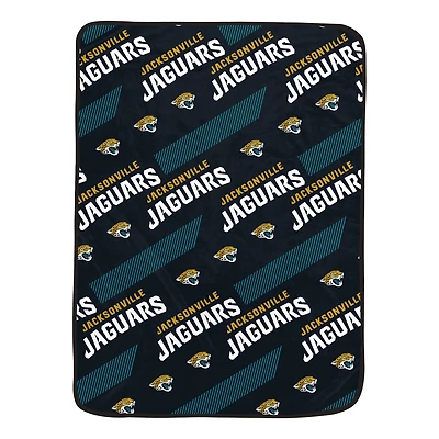 Pegasus Jacksonville Jaguars 60" x 72" Slanted Half-Stripe Wordmark Ultra Soft Blanket