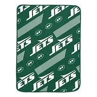 Pegasus New York Jets 60" x 72" Slanted Half-Stripe Wordmark Ultra Soft Blanket