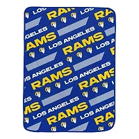 Pegasus Los Angeles Rams 60" x 72" Slanted Half-Stripe Wordmark Ultra Soft Blanket