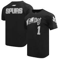 Men's Pro Standard Victor Wembanyama Black San Antonio Spurs City Ransom T-Shirt