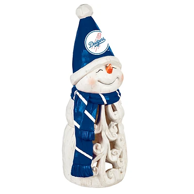 Los Angeles Dodgers 26" LED Snowman Garden Statue