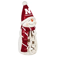 Nebraska Huskers 26" LED Snowman Garden Statue