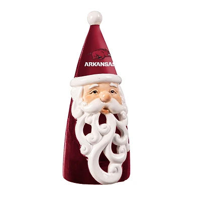 Arkansas Razorbacks 8" LED Santa Statue