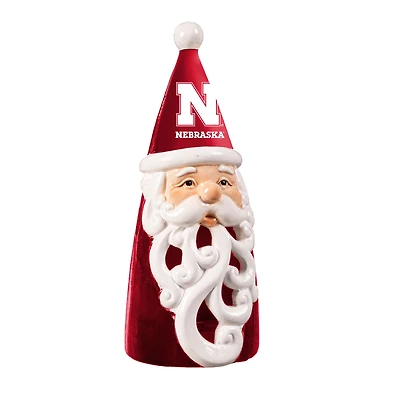 Nebraska Huskers 8" LED Santa Statue