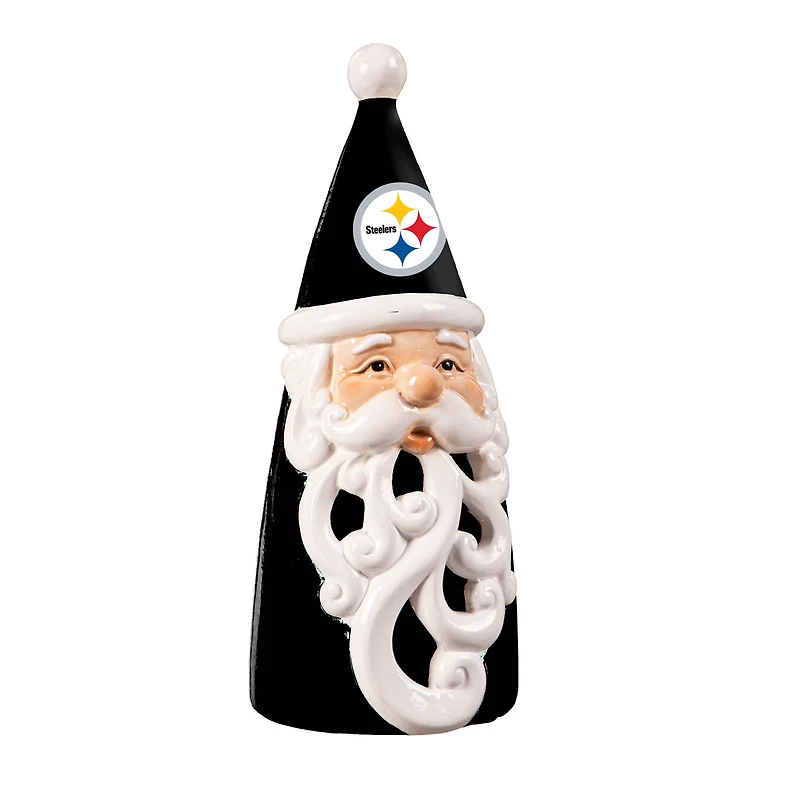 Pittsburgh Steelers 8" LED Santa Statue