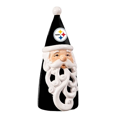 Pittsburgh Steelers 8" LED Santa Statue