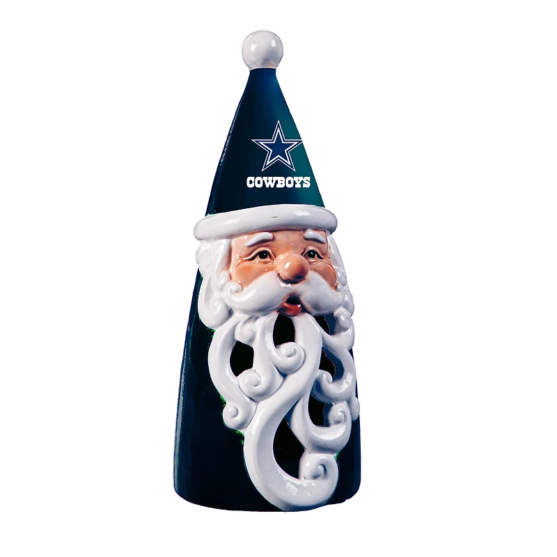 Dallas Cowboys 8" LED Santa Statue