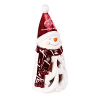 Detroit Red Wings LED 8" Snowman Lit Garden Statue