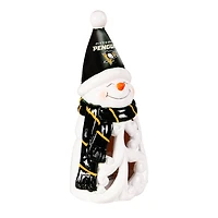 Pittsburgh Penguins LED 8" Snowman Lit Garden Statue