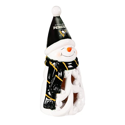 Pittsburgh Penguins LED 8" Snowman Lit Garden Statue