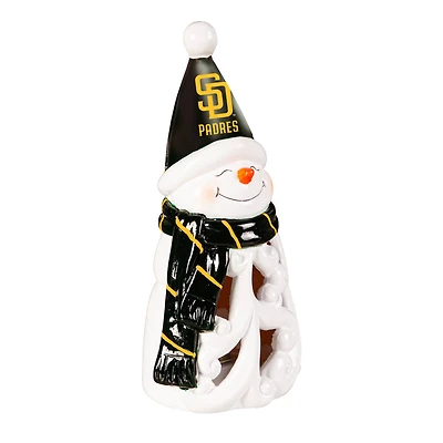 San Diego Padres LED 8" Snowman Lit Garden Statue