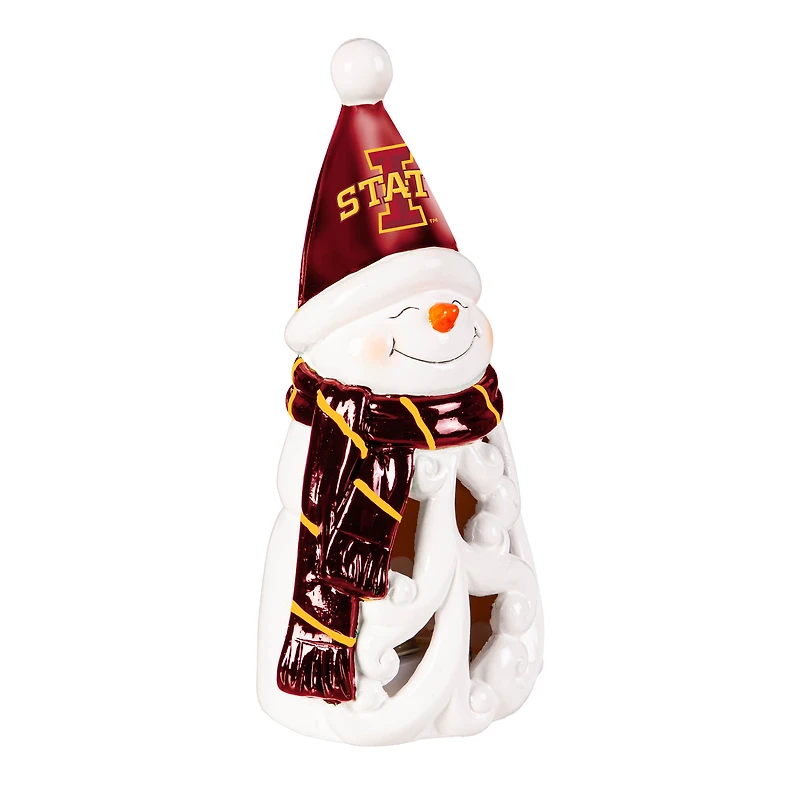 Iowa State Cyclones LED 8" Snowman Lit Garden Statue