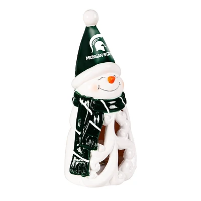 Michigan State Spartans LED 8" Snowman Lit Garden Statue