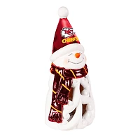 Kansas City Chiefs LED 8" Snowman Lit Garden Statue
