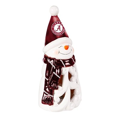 Alabama Crimson Tide LED 8" Snowman Lit Garden Statue