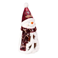 San Francisco 49ers LED 8" Snowman Lit Garden Statue