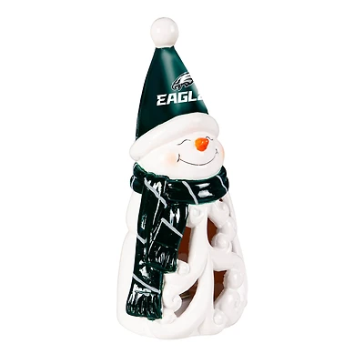 Philadelphia Eagles LED 8" Snowman Lit Garden Statue