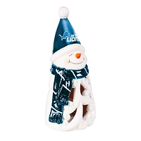 Detroit Lions LED 8" Snowman Lit Garden Statue