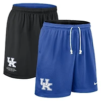 Men's Nike Royal/Black Kentucky Wildcats 2025 Sideline Reversible Dri-FIT Shorts
