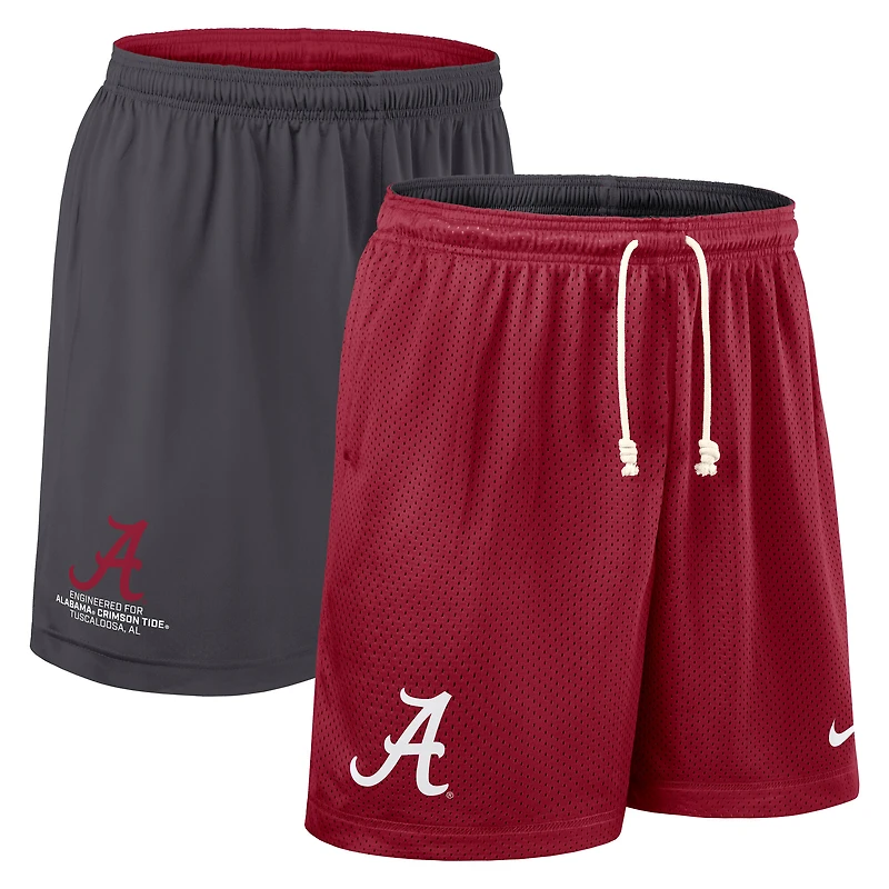 Men's Nike Crimson/Charcoal Alabama Crimson Tide 2025 Sideline Reversible Dri-FIT Shorts