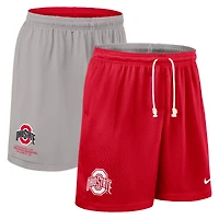 Men's Nike Scarlet/Gray Ohio State Buckeyes 2025 Sideline Reversible Dri-FIT Shorts