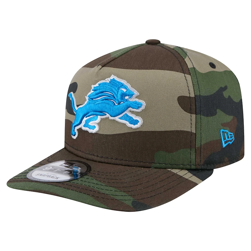 Men's New Era Camo Detroit Lions Woodsy 9FIFTY Snapback Hat