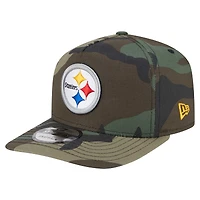 Men's New Era Camo Pittsburgh Steelers Woodsy 9FIFTY Snapback Hat