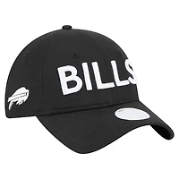 Women's New Era Black Buffalo Bills Cece 9TWENTY Adjustable Hat