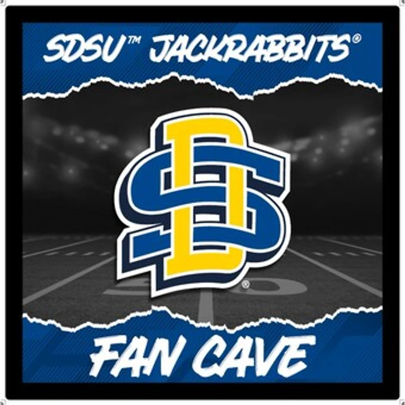 South Dakota State Jackrabbits 23" LED Fan Cave Square-Shaped Lighted Wall Sign