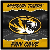 Missouri Tigers 23" LED Fan Cave Square-Shaped Lighted Wall Sign