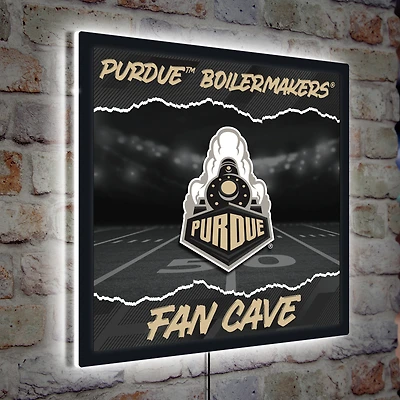 Purdue Boilermakers 23" LED Fan Cave Square-Shaped Lighted Wall Sign