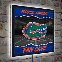 Florida Gators 23" LED Fan Cave Square-Shaped Lighted Wall Sign