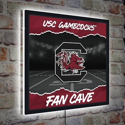 South Carolina Gamecocks 23" LED Fan Cave Square-Shaped Lighted Wall Sign