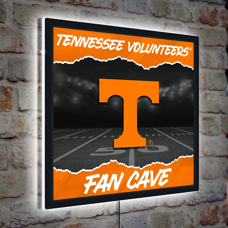 Tennessee Volunteers 23" LED Fan Cave Square-Shaped Lighted Wall Sign
