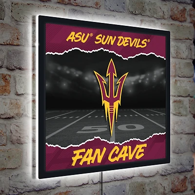 Arizona State Sun Devils 23" LED Fan Cave Square-Shaped Lighted Wall Sign