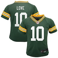 Preschool Nike Jordan Love Green Bay Packers Team Player Game Jersey
