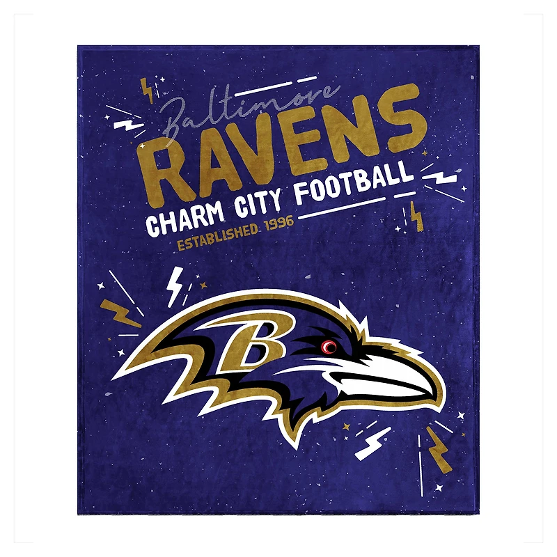 Baltimore Ravens 60" x 70" Plush Throw Blanket