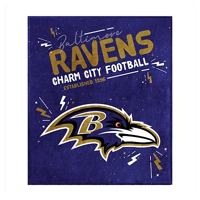Baltimore Ravens 60" x 70" Plush Throw Blanket