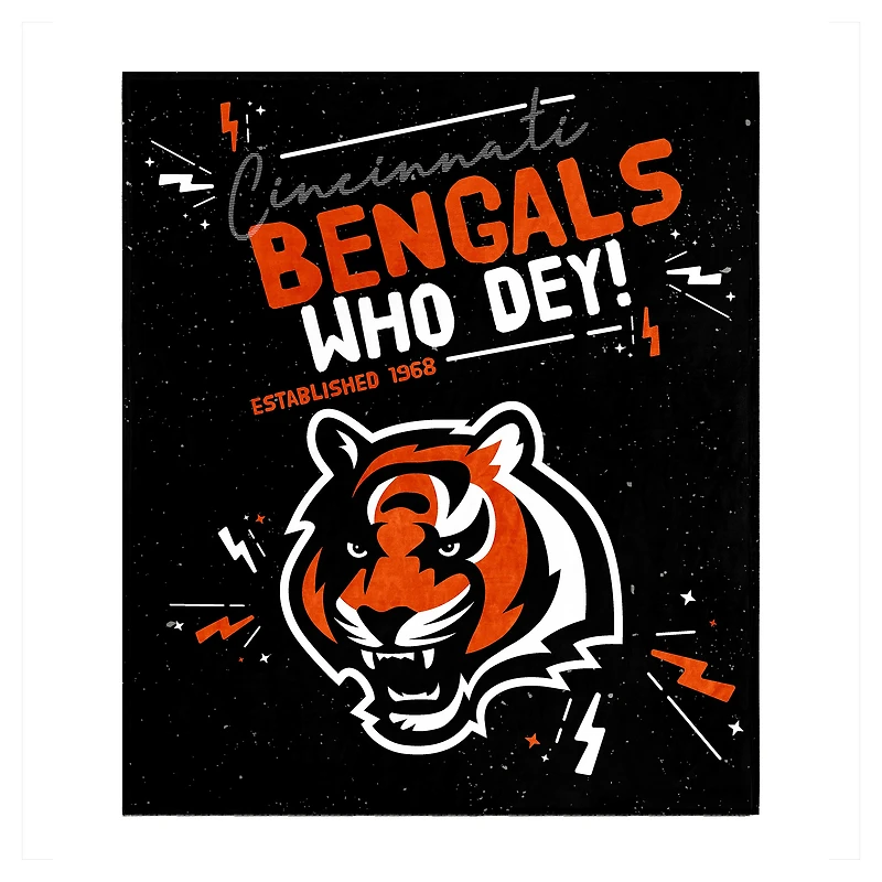 Cincinnati Bengals 60" x 70" Plush Throw Blanket