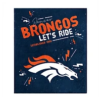 Denver Broncos 60" x 70" Plush Throw Blanket
