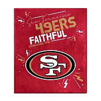 San Francisco 49ers 60" x 70" Plush Throw Blanket