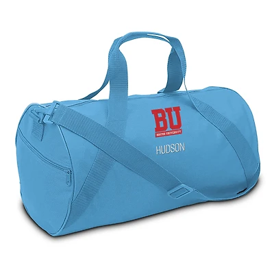 Youth Light Blue Boston University Personalized Duffel Bag