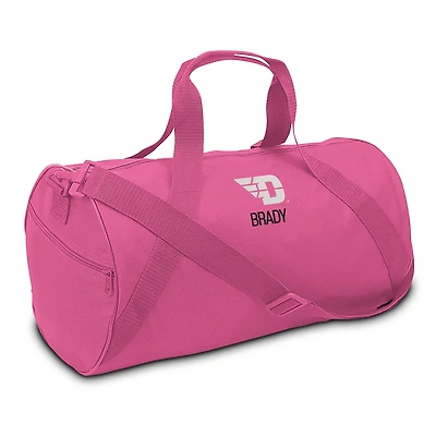 Youth Pink Dayton Flyers Personalized Duffel Bag