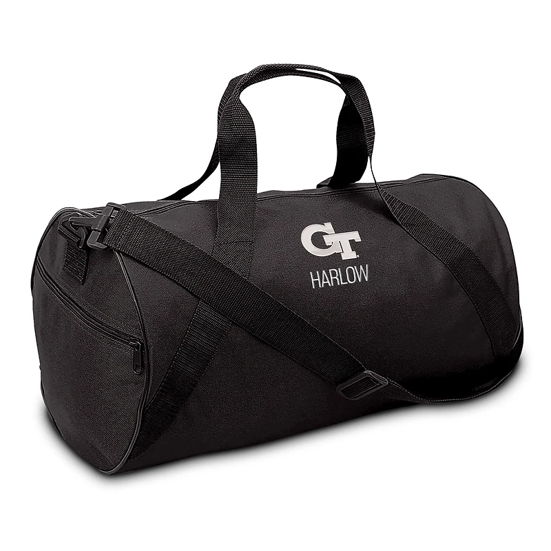 Youth Black Georgia Tech Yellow Jackets Personalized Duffel Bag