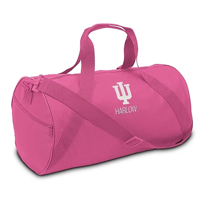 Youth Pink Indiana Hoosiers Personalized Duffel Bag