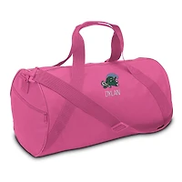 Youth Pink Tulane Green Wave Personalized Duffel Bag
