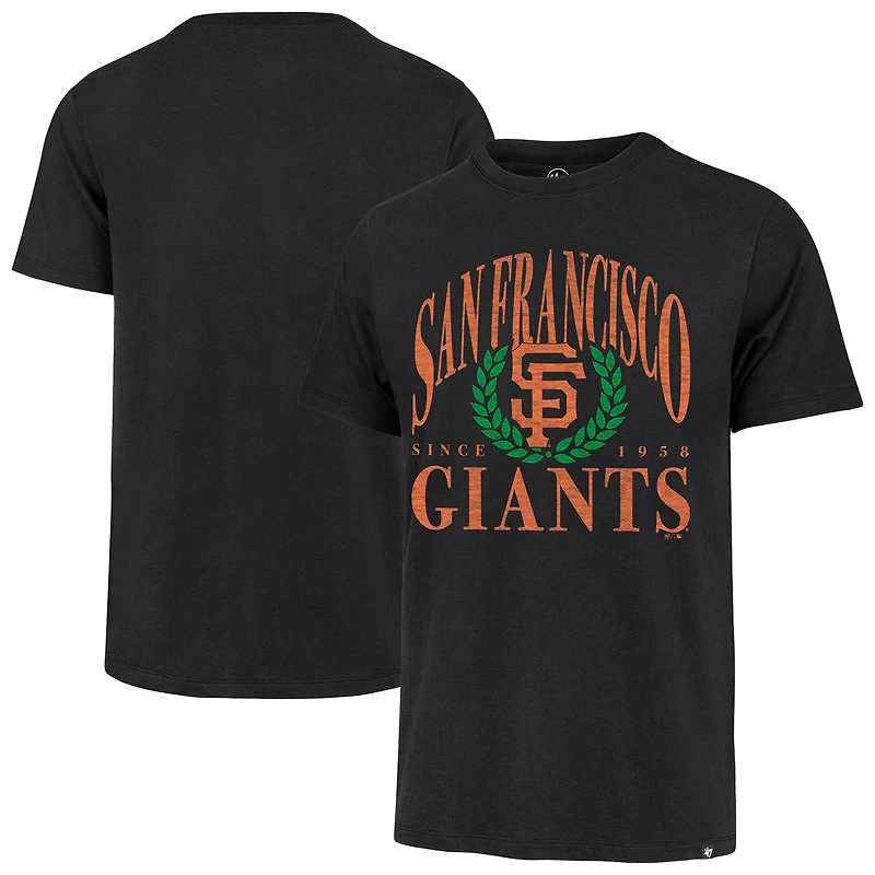 Men's '47 Black San Francisco Giants Pitchout Franklin T-Shirt