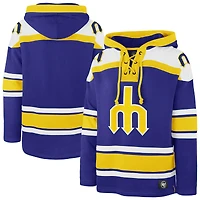 Men's '47 Royal Seattle Mariners Superior Lacer Pullover Hoodie