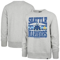Men's '47  Gray Seattle Mariners Letters Headline Pullover Sweatshirt