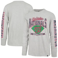 Men's '47 Gray Washington Nationals Fair Ball Franklin Long Sleeve T-Shirt